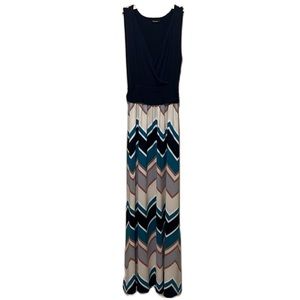 Women’s ZATTCUS, Maxi Style, Tie Belt, Sleeveless Dress, Multi Colors, Size Sm